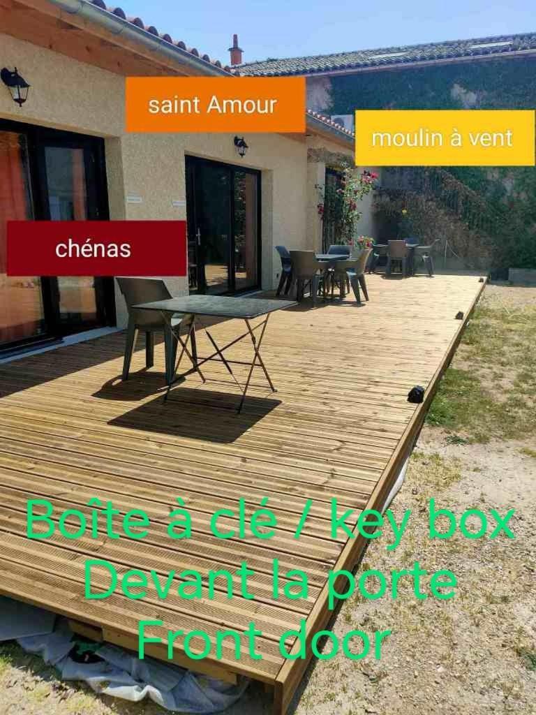Au Coeur Des Vignes Moulin A Vent Διαμέρισμα La Chapelle-de-Guinchay Εξωτερικό φωτογραφία